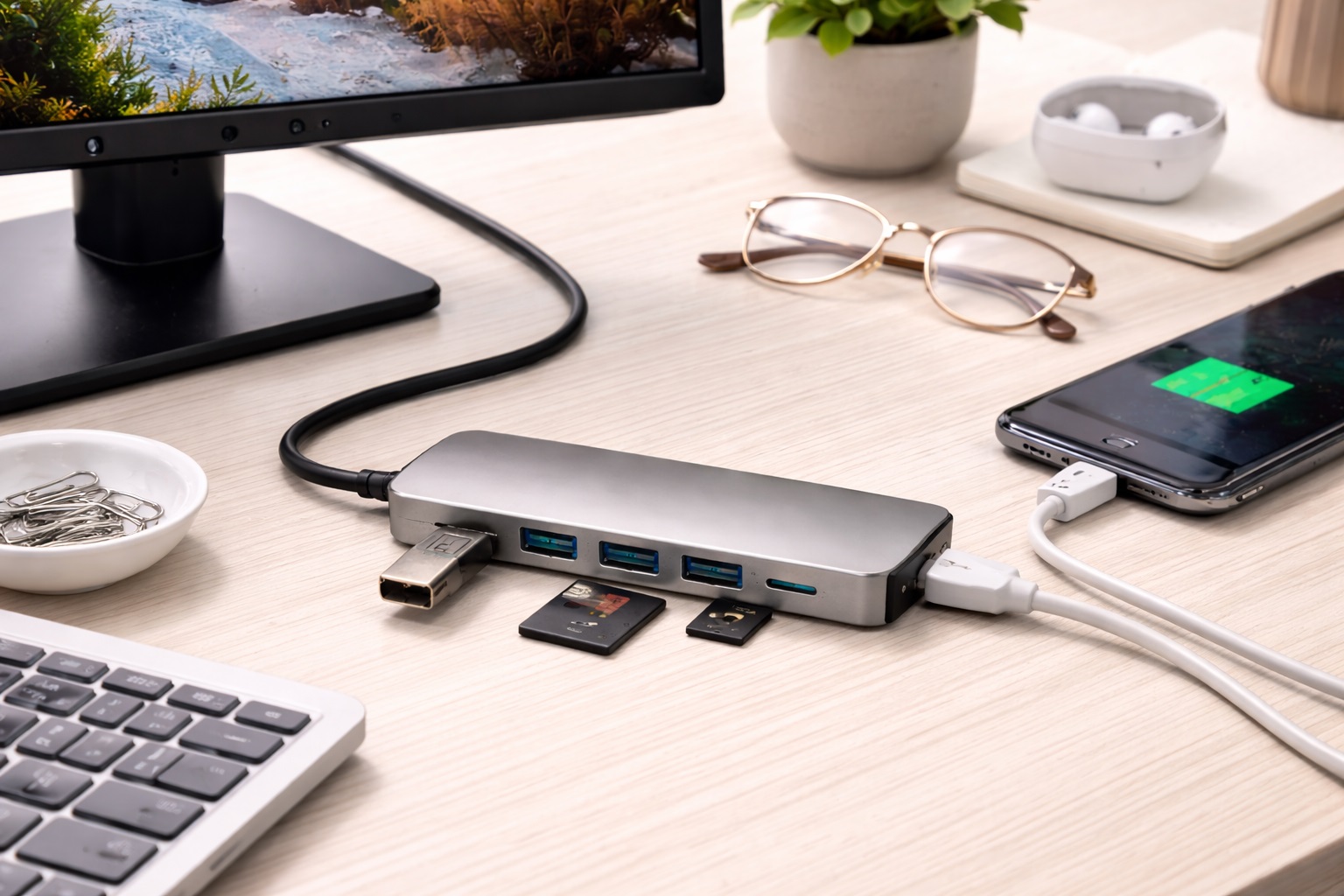 Best USB Hub for Small Desk Setups in 2026: Order and Efficiency in Every Nook