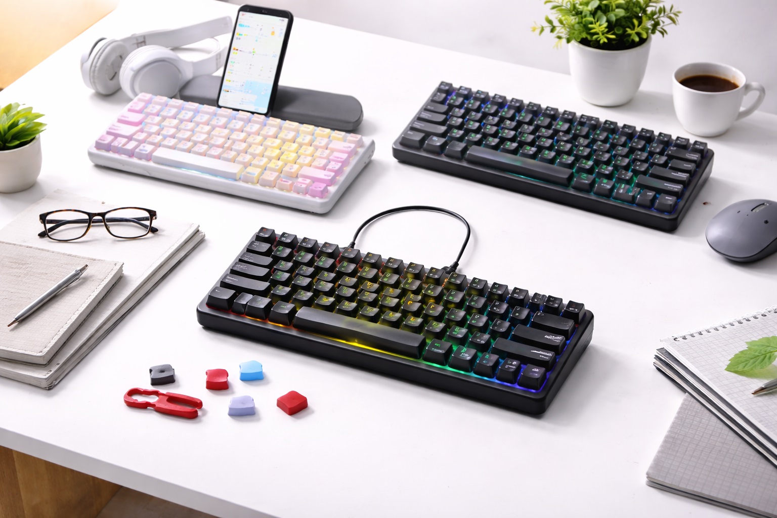 Compact 60% Keyboards for Small Desks