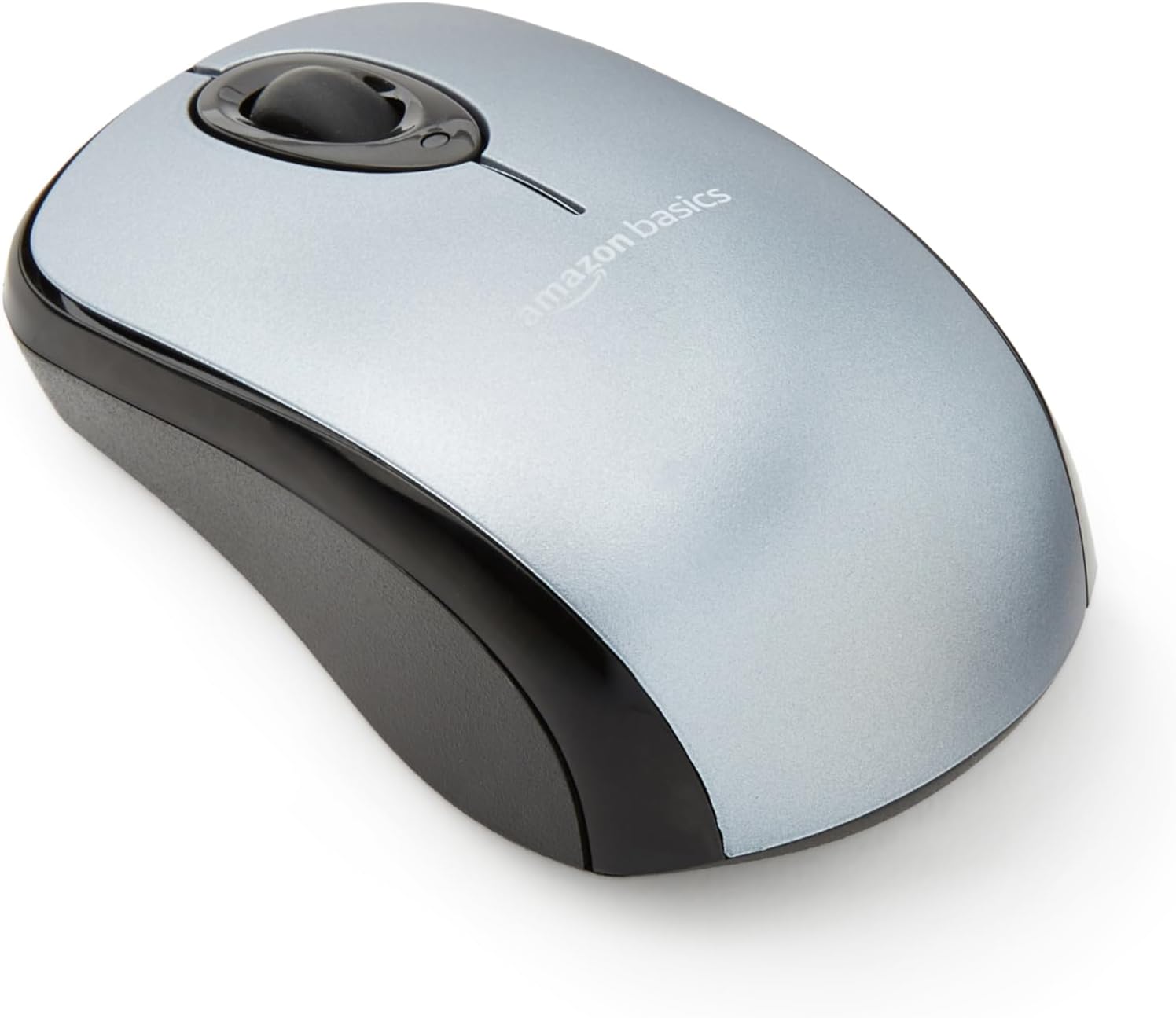 Amazon Basics Wireless Optical Mouse, Silver