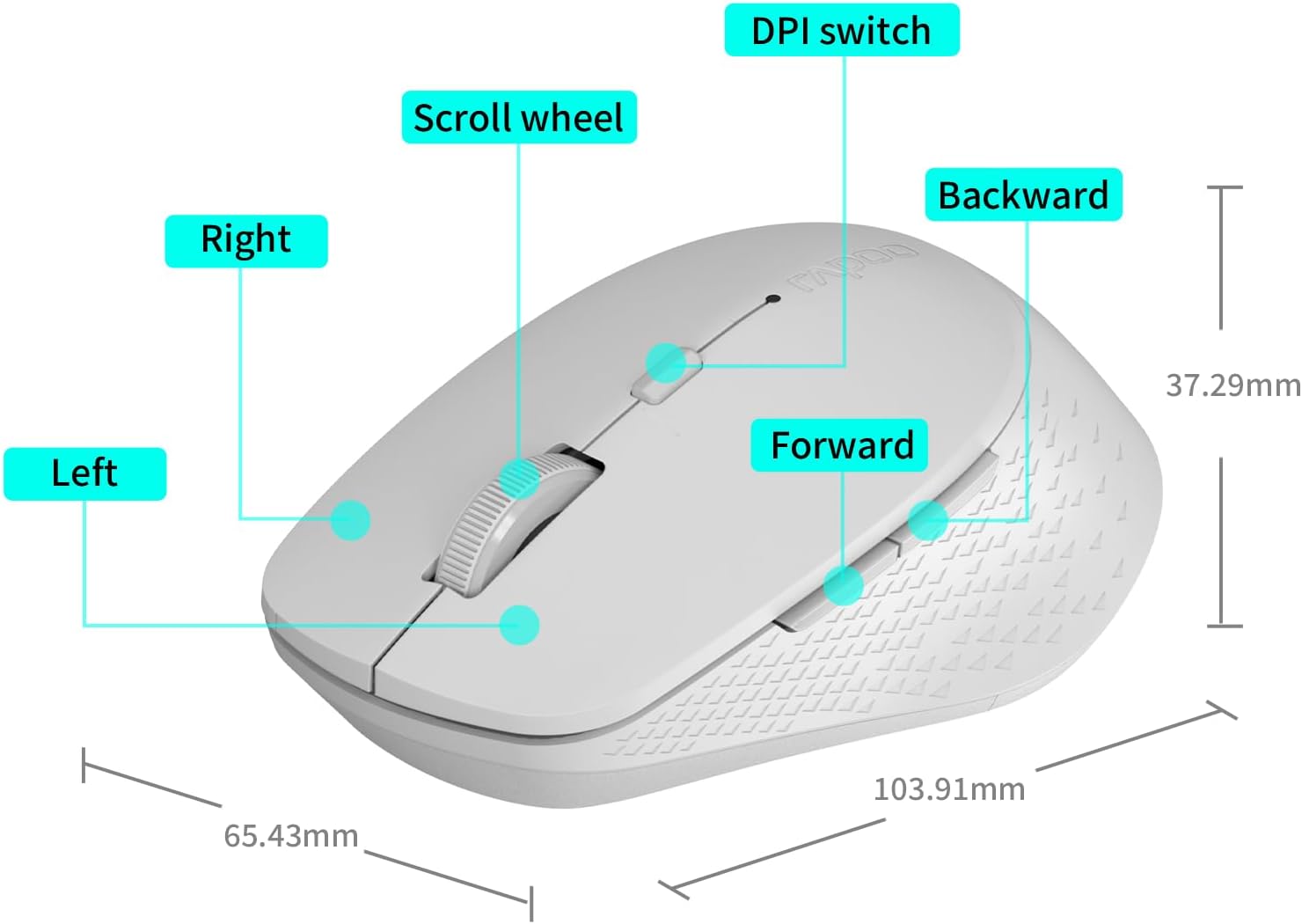 Rapoo M300G Silent Wireless Mouse thumbnail 1