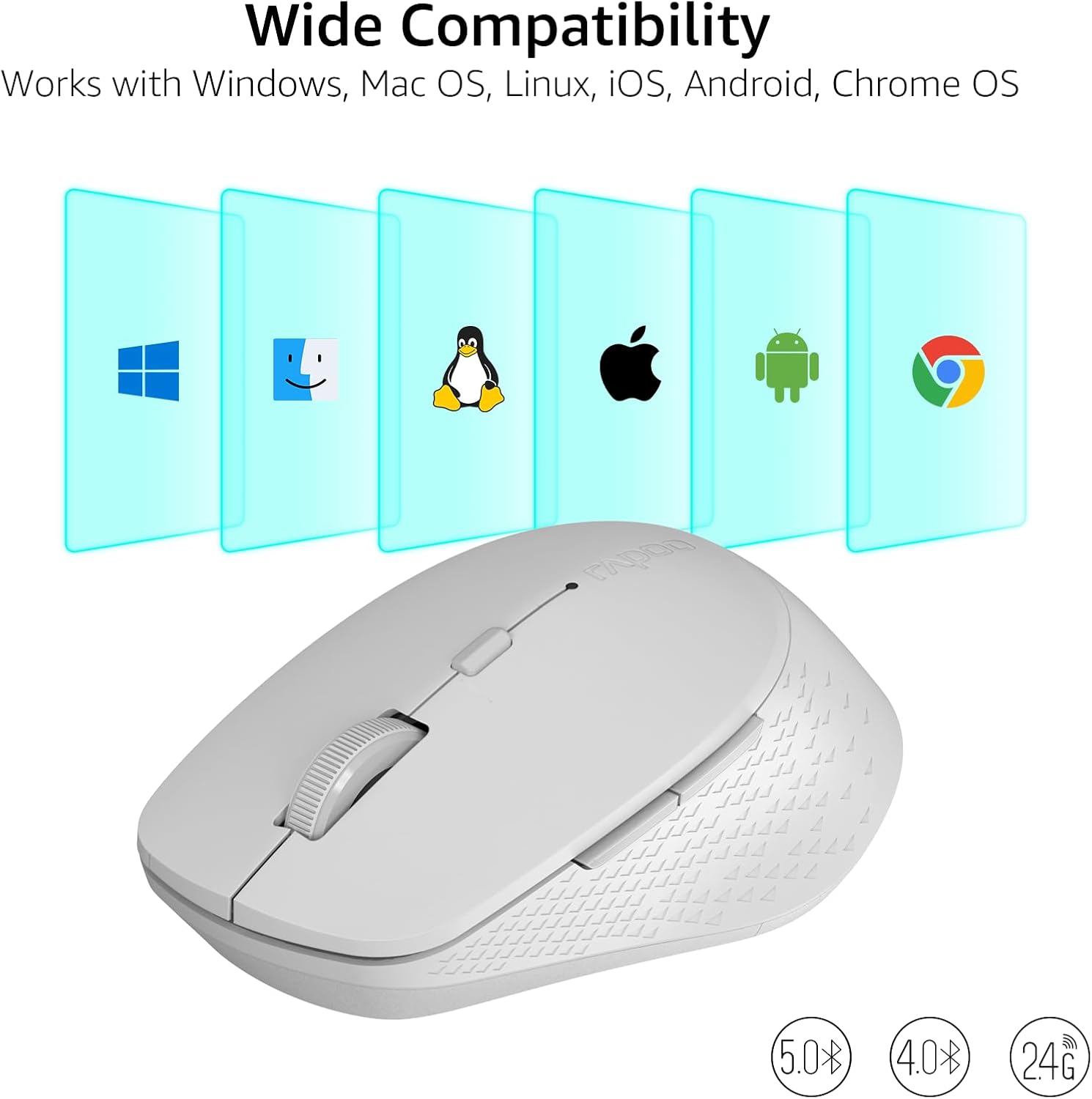 Rapoo M300G Silent Wireless Mouse thumbnail 2