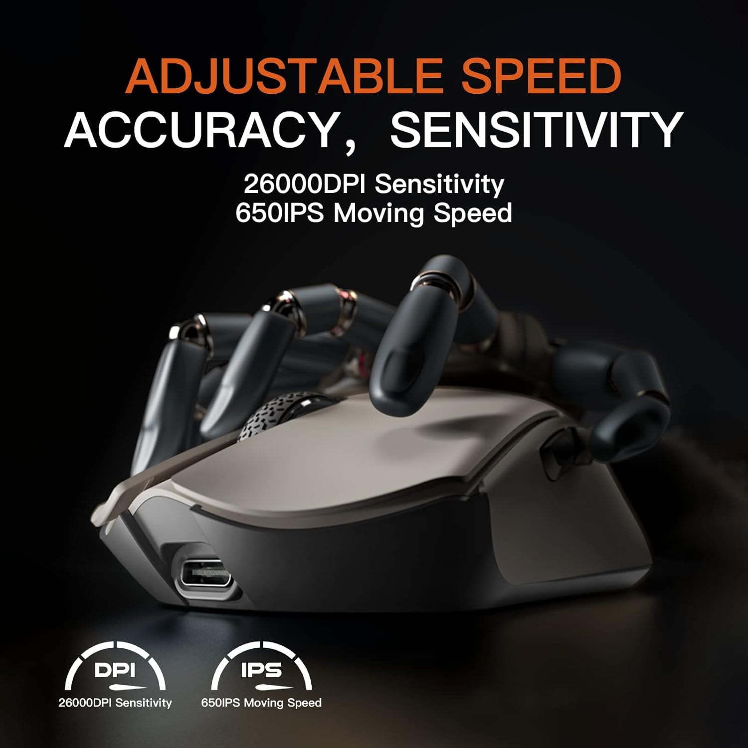 Darmoshark M3 Tri-Mode Wireless Gaming Mouse thumbnail 3
