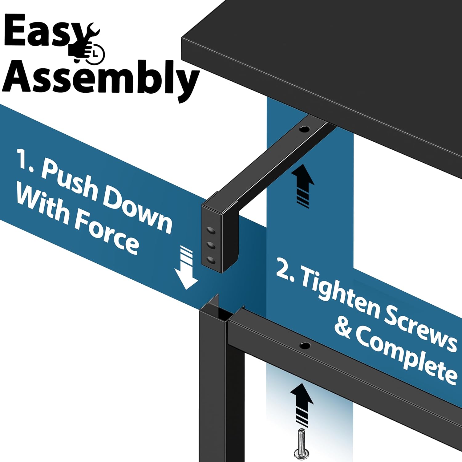 SHW Home Office 32 Inch Computer Desk thumbnail 2