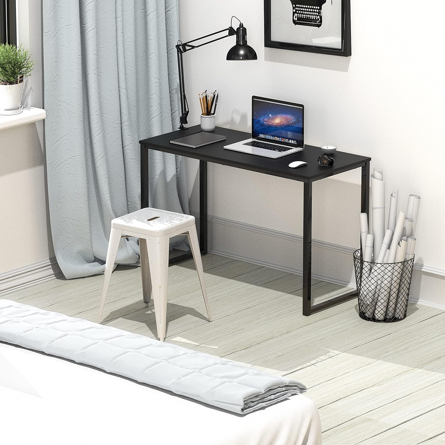SHW Home Office 32 Inch Computer Desk thumbnail 7