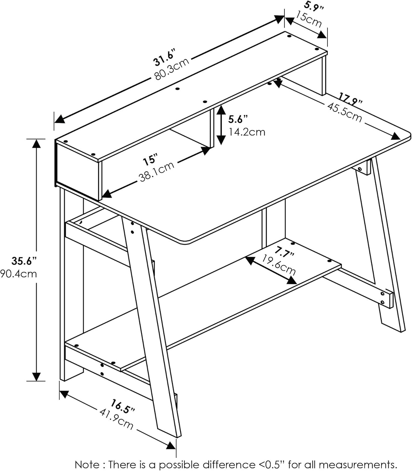 Furinno Computer Desk thumbnail 5