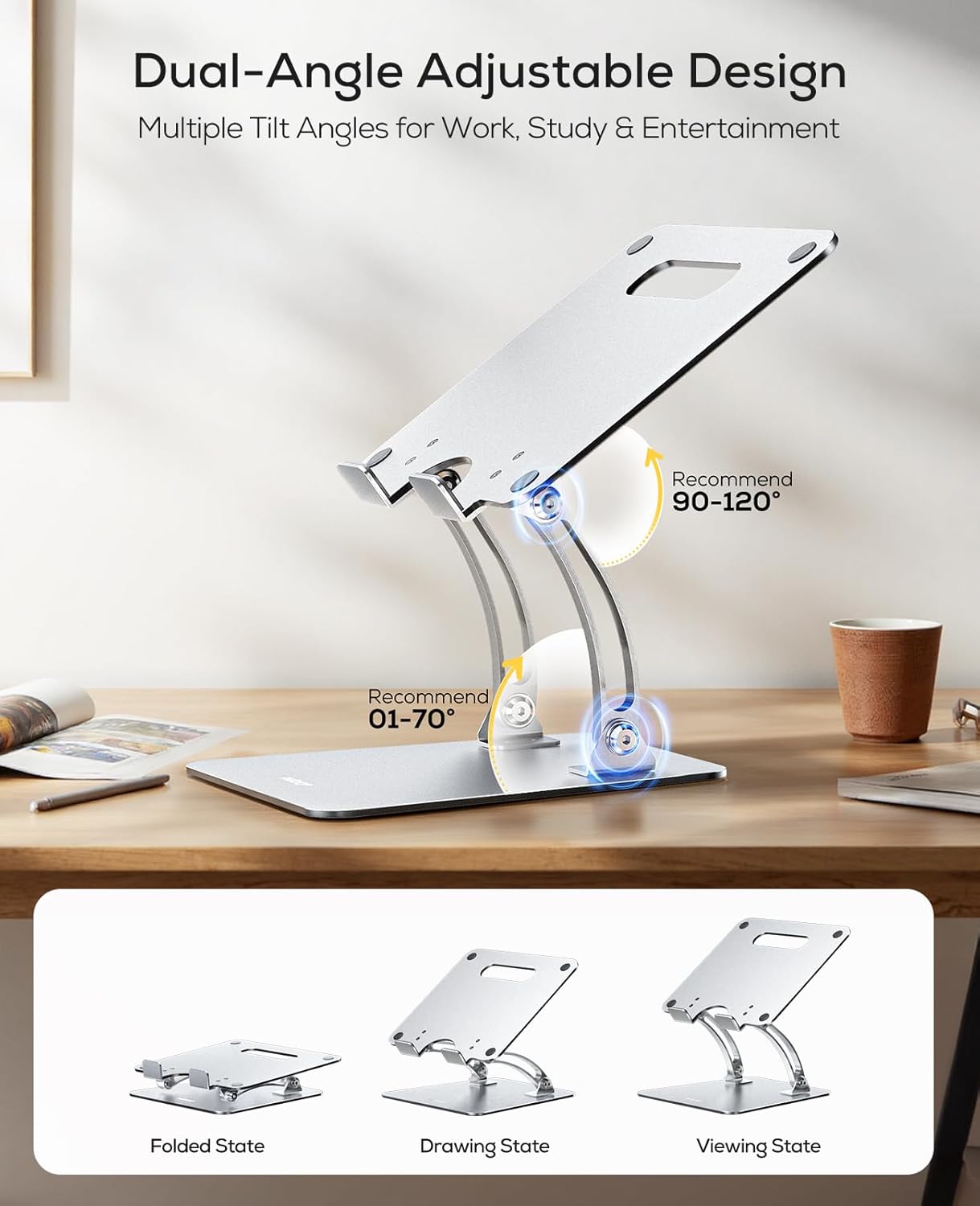 Nulaxy Folding Laptop Desk thumbnail 7