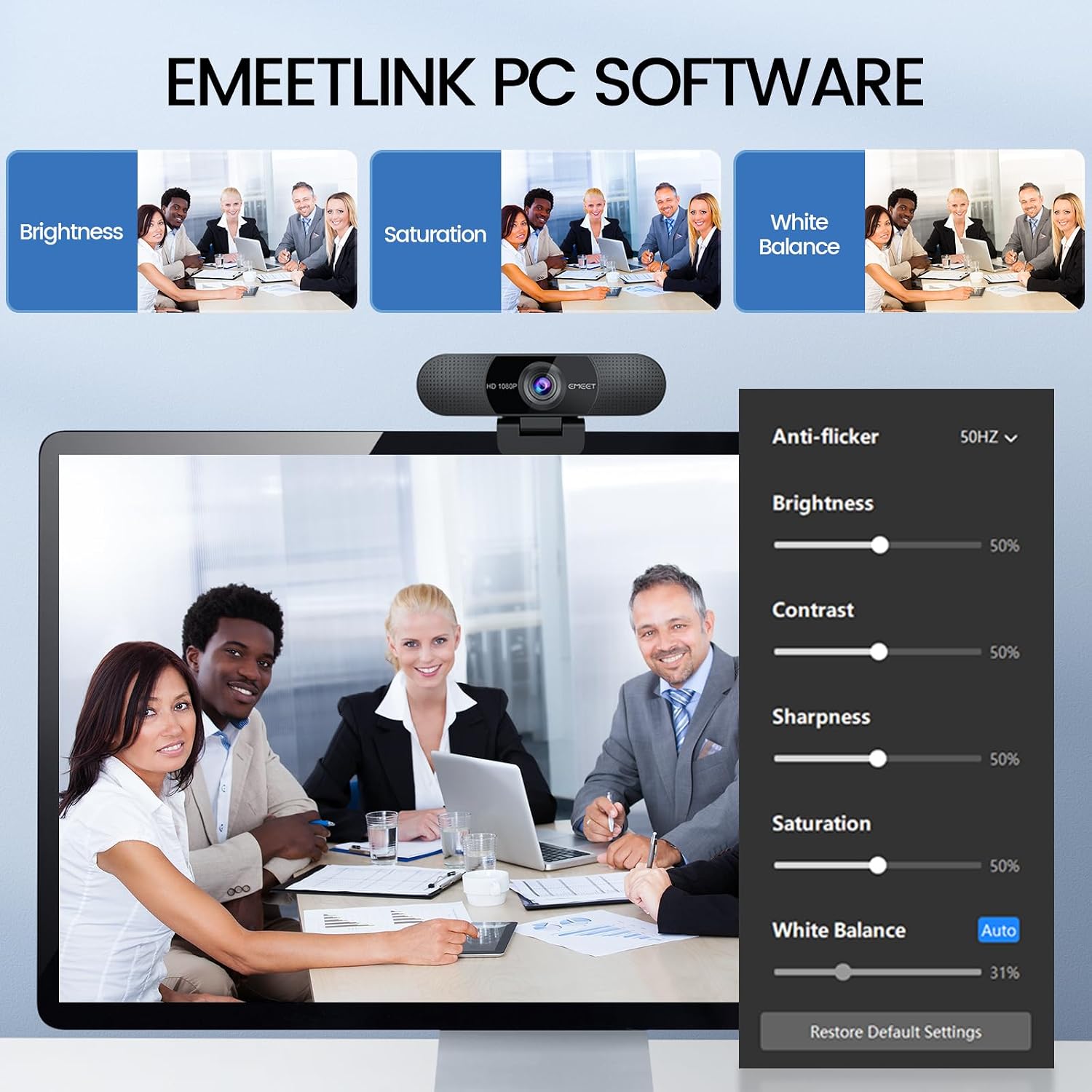 EMEET C960 1080P Webcam thumbnail 1