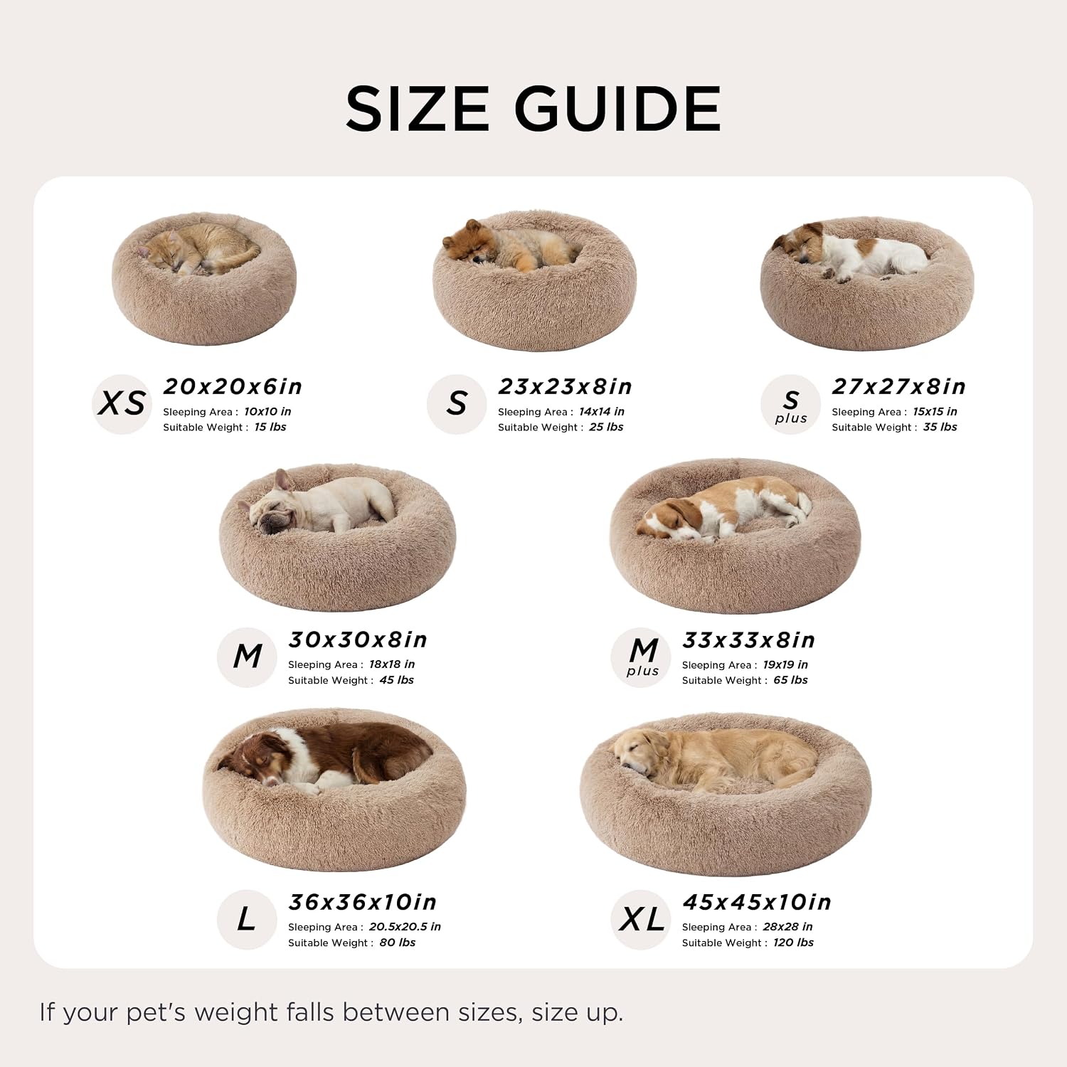 Bedsure Calming Donut Dog Bed thumbnail 5