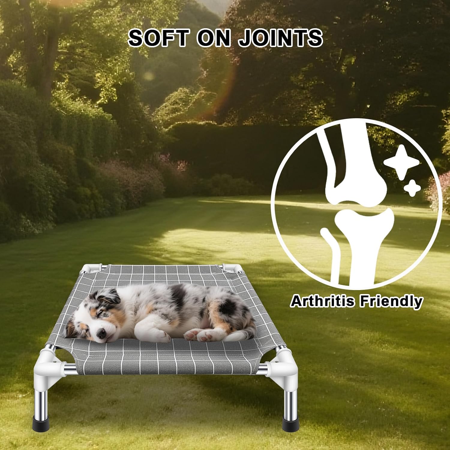 Elevated Pet Bed Dog Cot- Raised Pet Bed for Small Dogs thumbnail 3