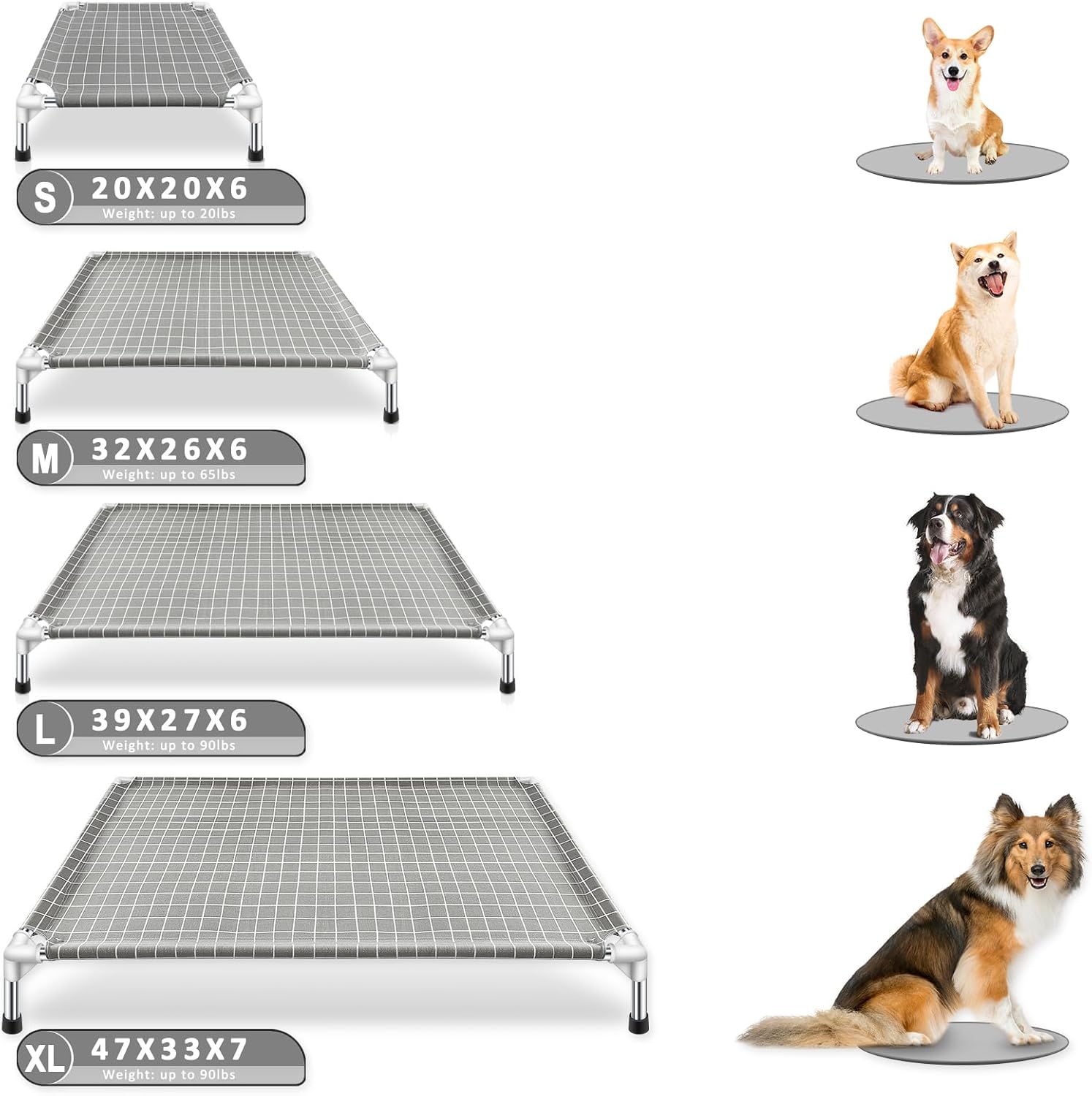 Elevated Pet Bed Dog Cot- Raised Pet Bed for Small Dogs thumbnail 5